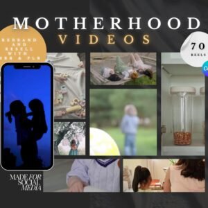 Motherhood Reels, Family Videos, Social Media Footage, Instagram, TikTok, YouTube, Faceless Account, Master Resell Rights & PLR, Resell