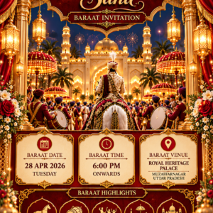 Luxury Muslim Wedding Digital Card