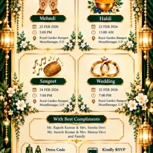 Premium Digital Wedding Card
