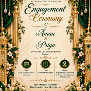 Engagement Digital Invitation Card
