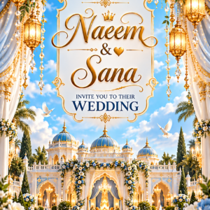 Gold Luxury Digital Wedding Card