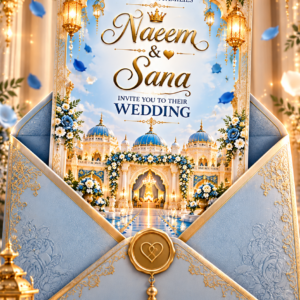 Gold Luxury Digital Wedding Card